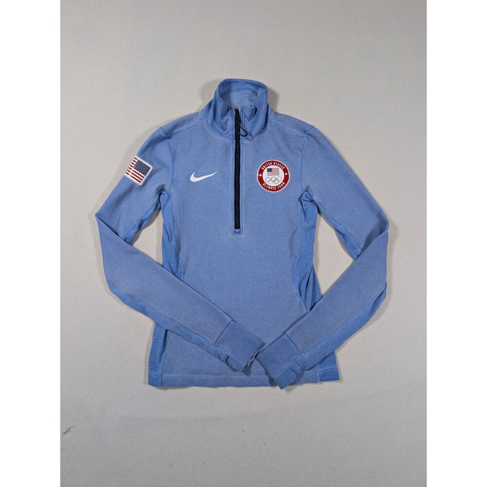 NIKE ACG USA Olympic Team 1/4 Zip Sweatshirt Dri-Fit ADV Women's Small Quarter - Picture 2 of 11